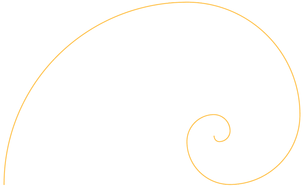 eight concentric primitives placed on the golden ratio